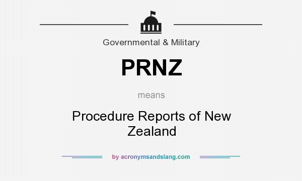 Prnz Procedure Reports Of New Zealand By Acronymsandslang Com