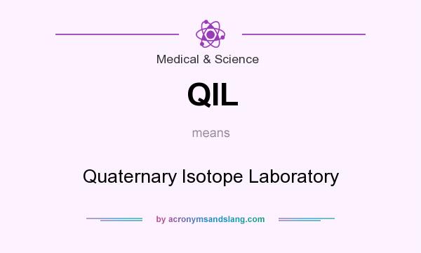 What does QIL mean? It stands for Quaternary Isotope Laboratory