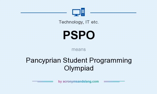What does PSPO mean? It stands for Pancyprian Student Programming Olympiad