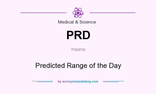 What does PRD mean? It stands for Predicted Range of the Day