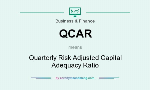 What does QCAR mean? It stands for Quarterly Risk Adjusted Capital Adequacy Ratio