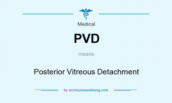 What does PVD mean? It stands for Posterior Vitreous Detachment