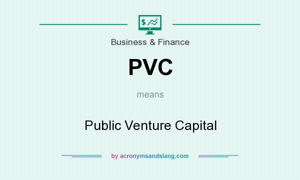 What does PVC mean? It stands for Public Venture Capital