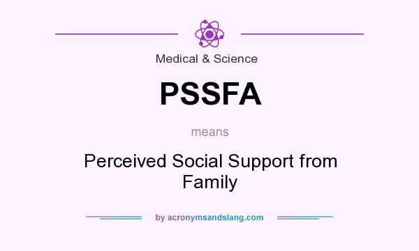What does PSSFA mean? It stands for Perceived Social Support from Family