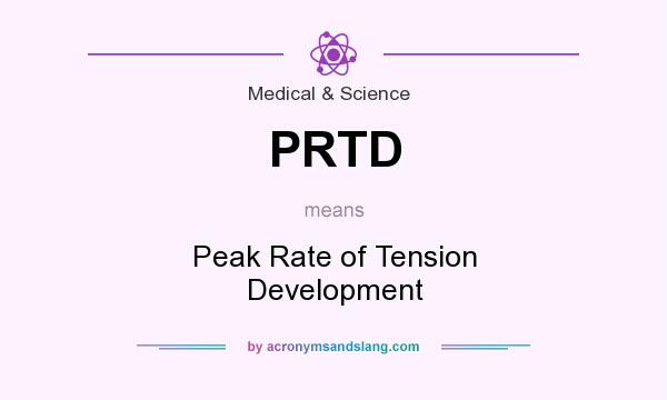 What does PRTD mean? It stands for Peak Rate of Tension Development
