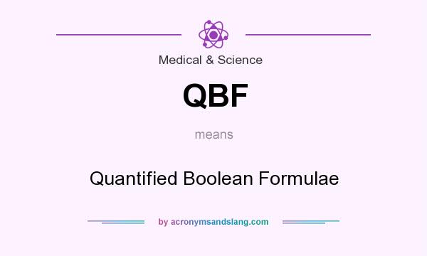 What does QBF mean? It stands for Quantified Boolean Formulae