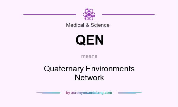 What does QEN mean? It stands for Quaternary Environments Network