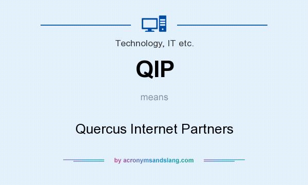 What does QIP mean? It stands for Quercus Internet Partners