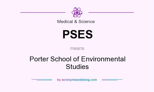 What does PSES mean? It stands for Porter School of Environmental Studies