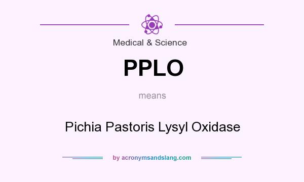 What does PPLO mean? It stands for Pichia Pastoris Lysyl Oxidase