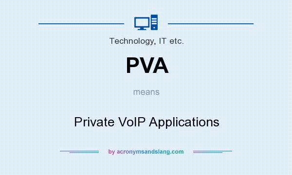What does PVA mean? It stands for Private VoIP Applications