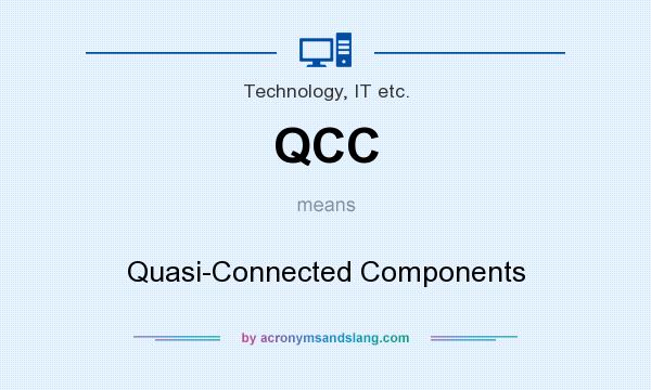 What does QCC mean? It stands for Quasi-Connected Components