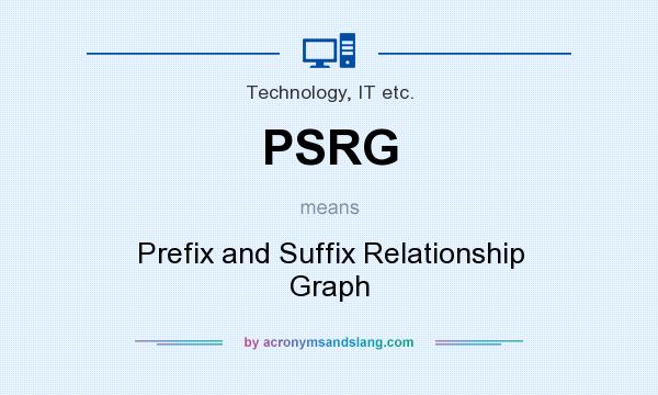 What does PSRG mean? It stands for Prefix and Suffix Relationship Graph
