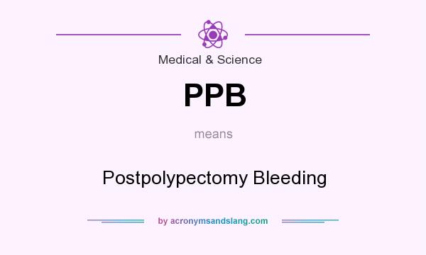 What does PPB mean? It stands for Postpolypectomy Bleeding