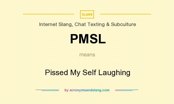 What does PMSL mean? It stands for Pissed My Self Laughing
