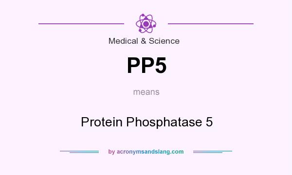 What does PP5 mean? It stands for Protein Phosphatase 5