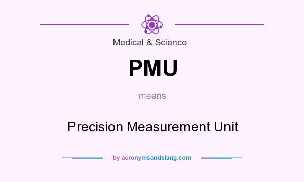 What does PMU mean? It stands for Precision Measurement Unit