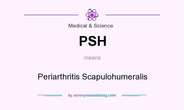 What does PSH mean? It stands for Periarthritis Scapulohumeralis