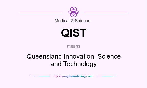 What does QIST mean? It stands for Queensland Innovation, Science and Technology