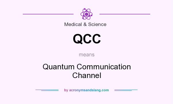 What does QCC mean? It stands for Quantum Communication Channel