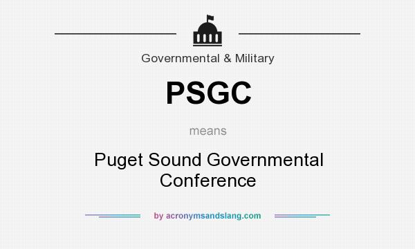 What does PSGC mean? It stands for Puget Sound Governmental Conference