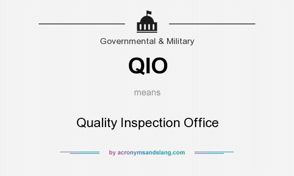 What does QIO mean? It stands for Quality Inspection Office