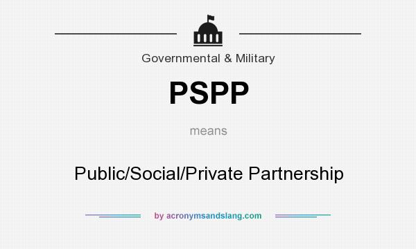 What does PSPP mean? It stands for Public/Social/Private Partnership
