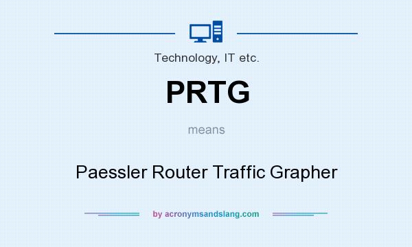 What does PRTG mean? It stands for Paessler Router Traffic Grapher