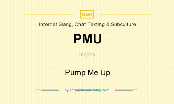 What does PMU mean? It stands for Pump Me Up