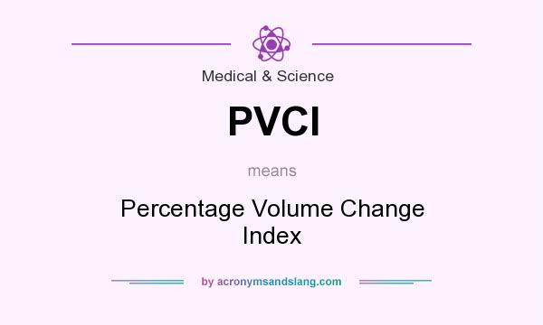 What does PVCI mean? It stands for Percentage Volume Change Index