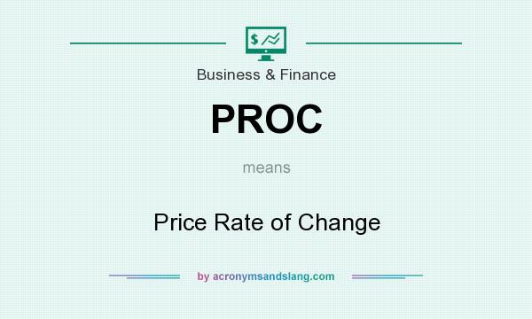 What does PROC mean? It stands for Price Rate of Change