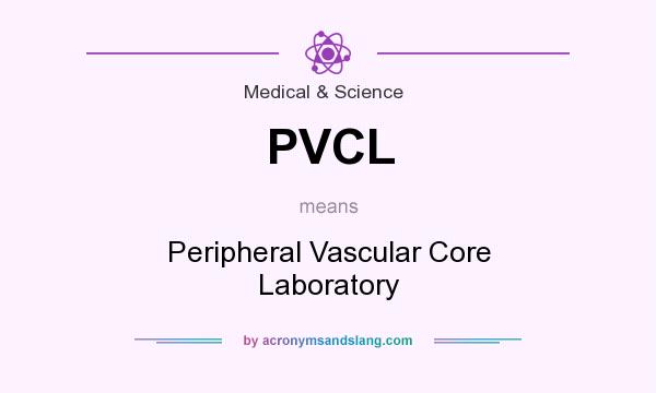What does PVCL mean? It stands for Peripheral Vascular Core Laboratory
