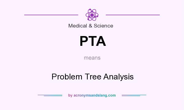 What does PTA mean? It stands for Problem Tree Analysis