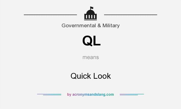What does QL mean? It stands for Quick Look