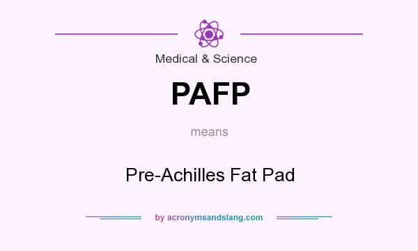 What does PAFP mean? It stands for Pre-Achilles Fat Pad