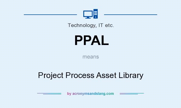 What does PPAL mean? It stands for Project Process Asset Library