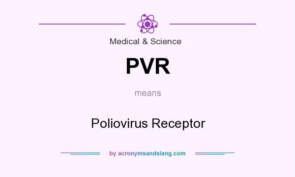 What does PVR mean? It stands for Poliovirus Receptor