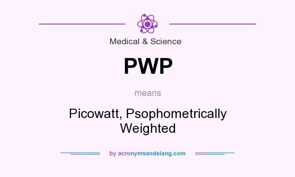 What does PWP mean? It stands for Picowatt, Psophometrically Weighted