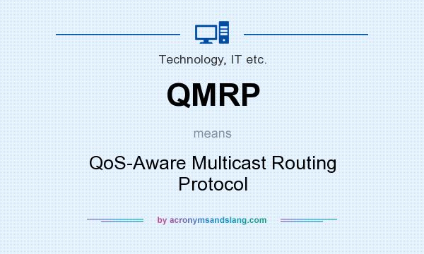 What does QMRP mean? It stands for QoS-Aware Multicast Routing Protocol