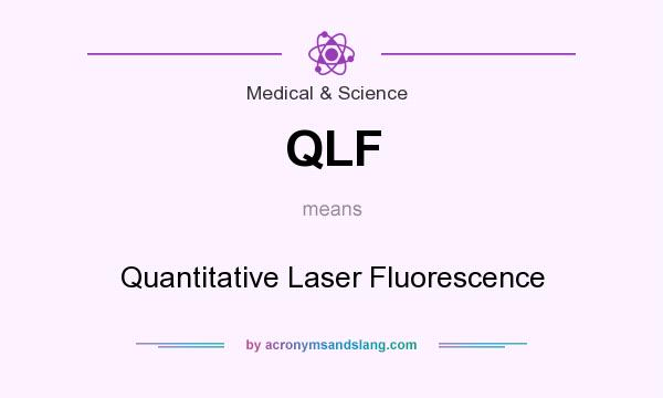 What does QLF mean? It stands for Quantitative Laser Fluorescence