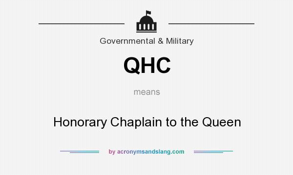 What does QHC mean? It stands for Honorary Chaplain to the Queen