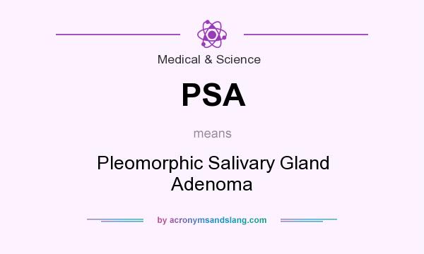 What does PSA mean? It stands for Pleomorphic Salivary Gland Adenoma