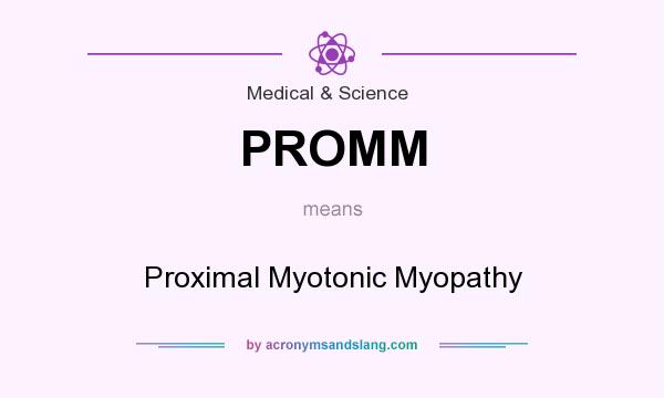 What does PROMM mean? It stands for Proximal Myotonic Myopathy