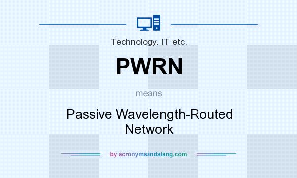 What does PWRN mean? It stands for Passive Wavelength-Routed Network