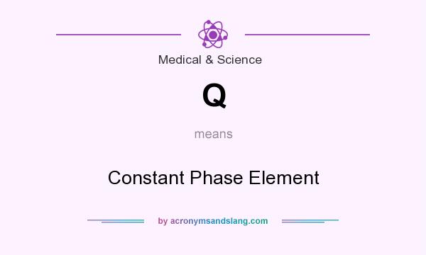 What does Q mean? It stands for Constant Phase Element