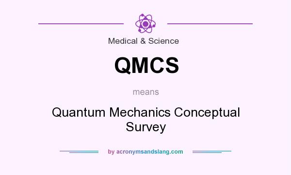 What does QMCS mean? It stands for Quantum Mechanics Conceptual Survey