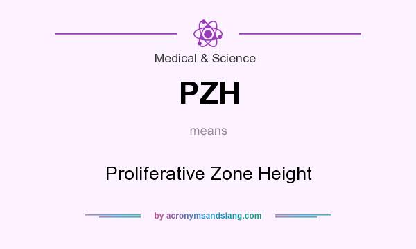 What does PZH mean? It stands for Proliferative Zone Height