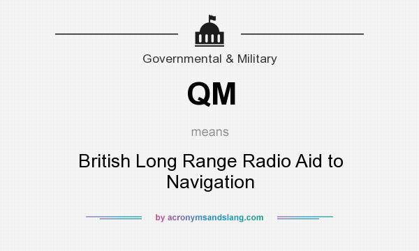 What does QM mean? It stands for British Long Range Radio Aid to Navigation