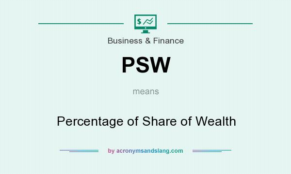 What does PSW mean? It stands for Percentage of Share of Wealth