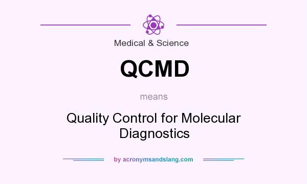 What does QCMD mean? It stands for Quality Control for Molecular Diagnostics